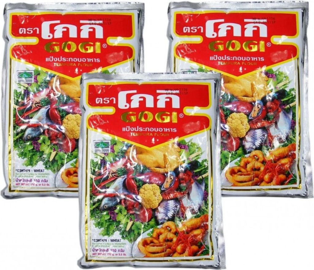 3er-Pack GOGI Tempuramehl (3x 150g) | Panade | Paniermehl | Panaden Vormischung | Tempura Flour