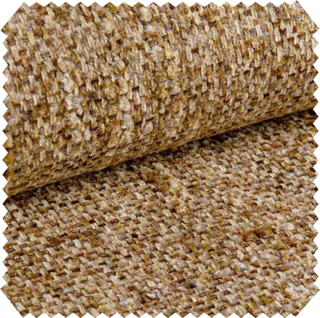 novely MISCHLY r Chenille Polsterstoff 430g/m² | Strapazierfähiger Melange Möbelstoff | Pflegeleichte Meterware | 1lfm - Farbe: 90 Hellbraun-B...