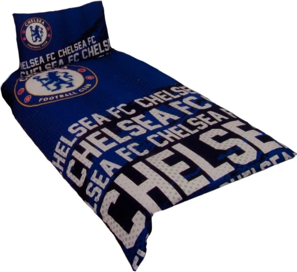 Housse de Couette Chelsea FC Bleue - Parure de Lit Club Football BS1270