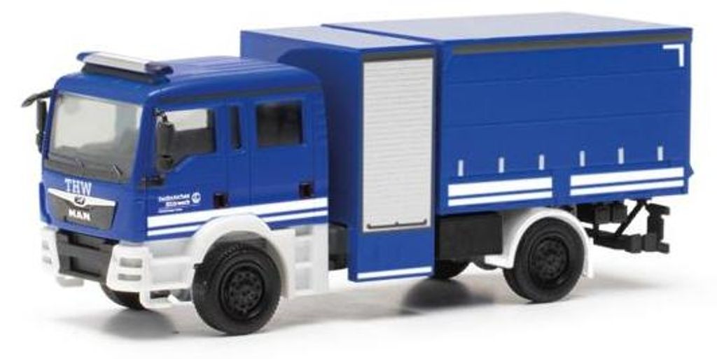 Herpa MAN TG-M Mehrzweckgerätefzg THW Fürth 097895
