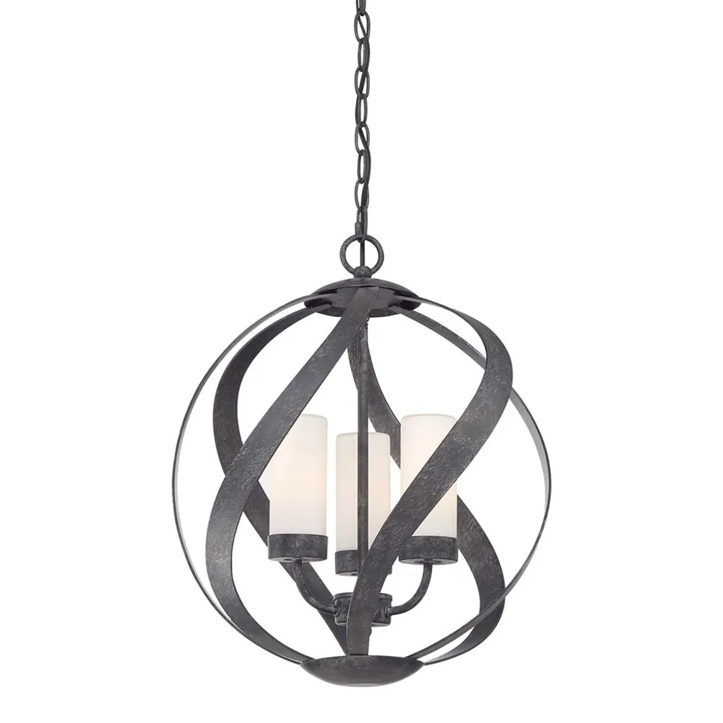 Suspension extérieure résistante Old Black E14 contre rouille et usure