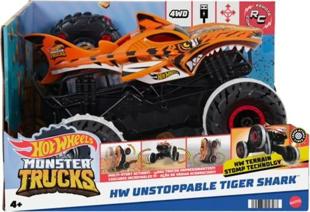 Monster Truck Télécommandé Tiger Shark 1:15 Idéal pour Jeu Extérieur - 15