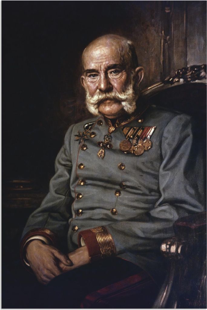 ARTland Wandbild Alu für Innen & Outdoor Franz Joseph I., 1915 Größe: 20x30 cm