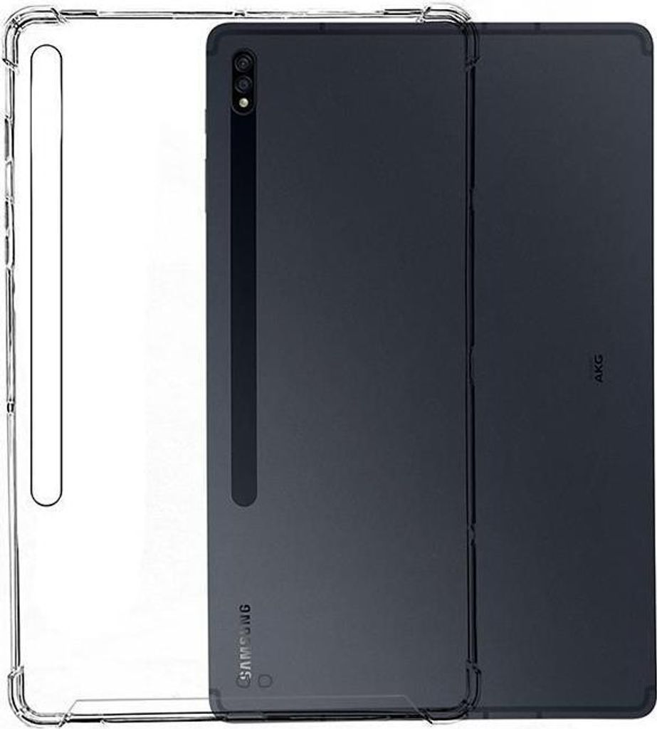 eSTUFF - Hintere Abdeckung für Tablet - Thermoplastisches Polyurethan (TPU) - klar - für Samsung Galaxy Tab S7 (ES680100-BULK)
