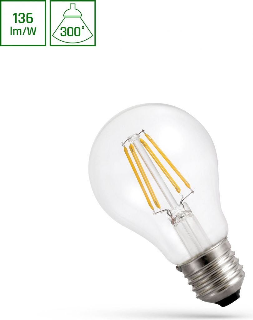 Spectrum LED Filament Leuchtmittel A67 Birne 11W E27 klar Produktbild 