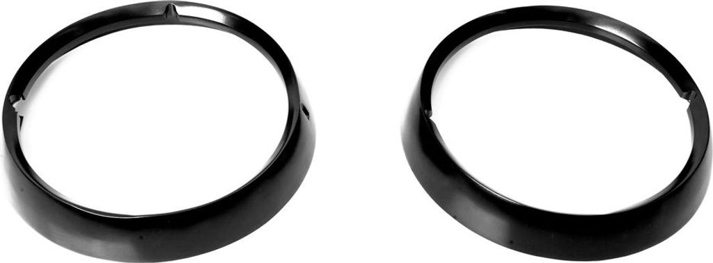 Scheinwerferblende poliert massives schwarz Kentrol Scheinwerfer Jeep CJ 76-86