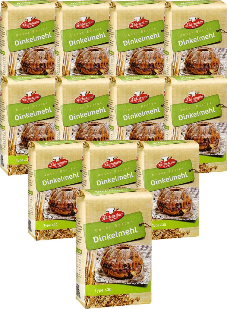 BIELMEIER Mehl Dinkelmehl Type 630 12 Stück a 1kg Produktbild 