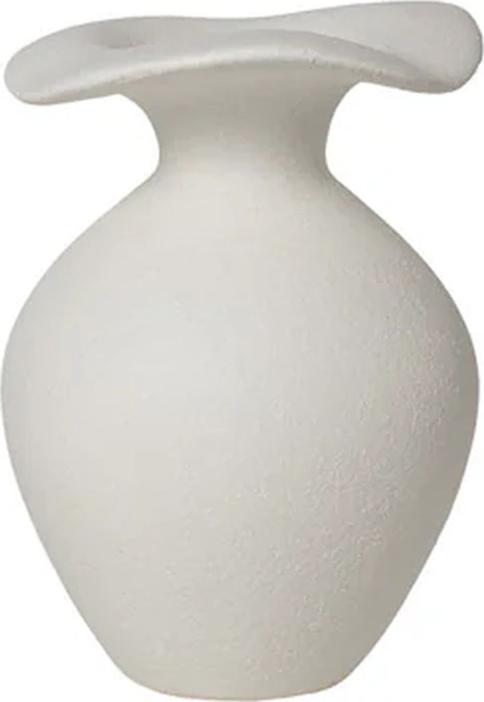 Broste Copenhagen Florentina Vase Off White XS
