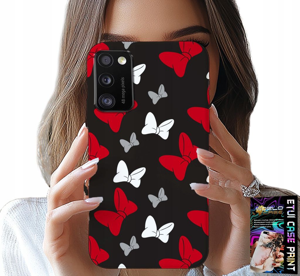 Hülle Für Samsung Galaxy A41 - Rote Und Weisse Mausschleifen, Designs