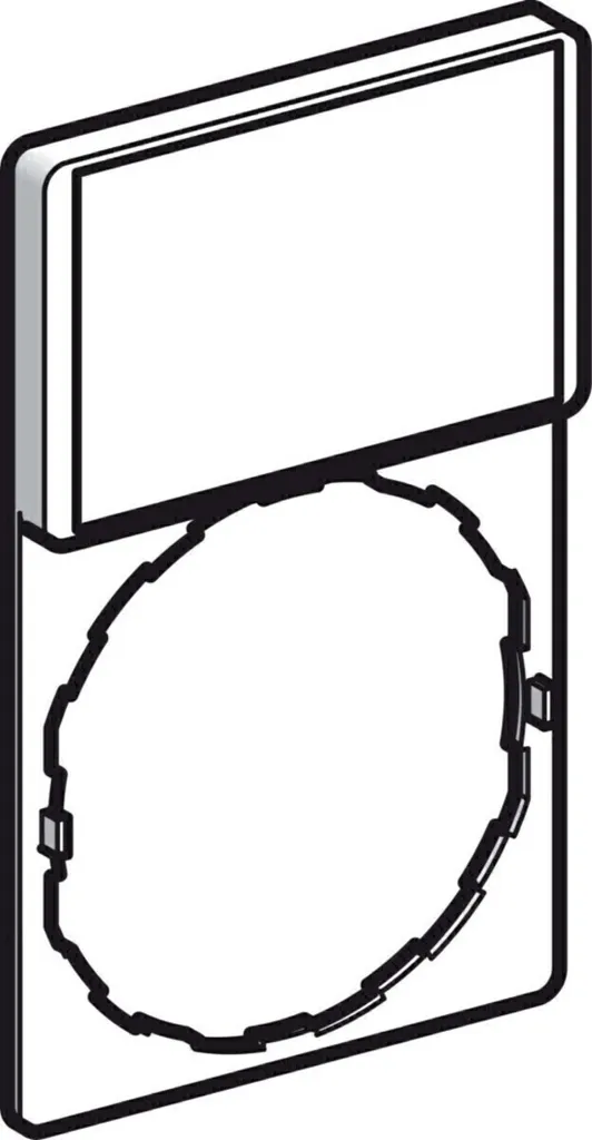 Porte-signal 30x50 plat ZBY6101 Schneider pour marquage de contrôle