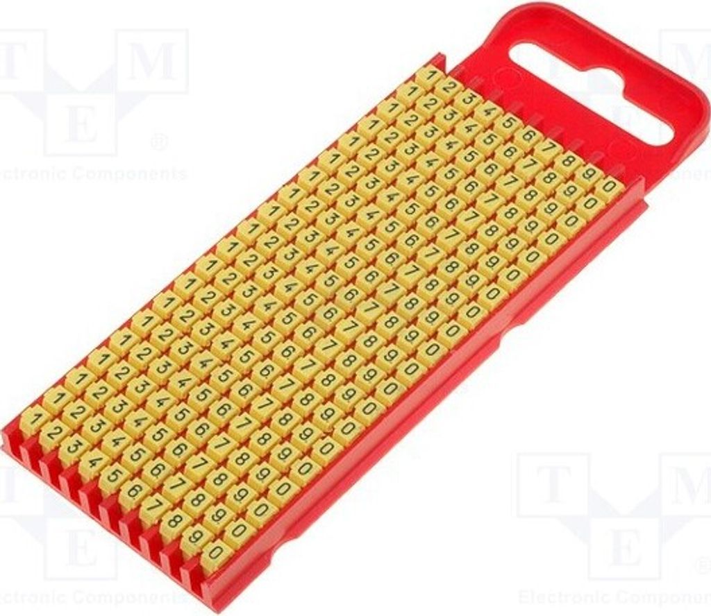 200x Kennzeichnungkierer für Kabel und Leitungen 2÷2,8mm gelb 561-01101 Kabelmarker