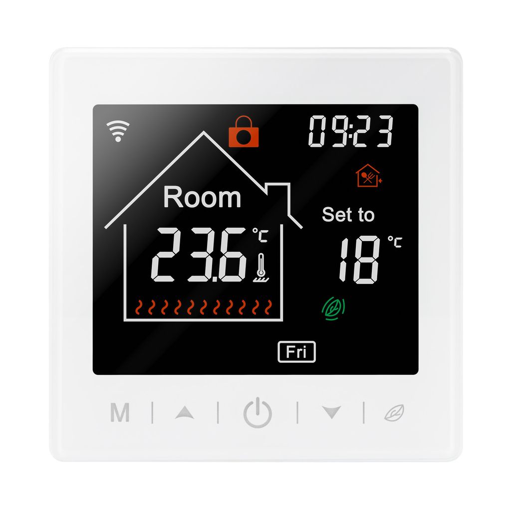 Thermostat WiFi Raumthermostat Tuya Smart App weiß Produktbild 