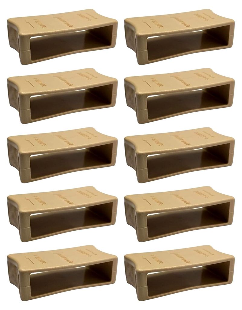 10 Lattenschieber 63 x 8 mm Härtegrad-Versteller für Lattenrost, beige