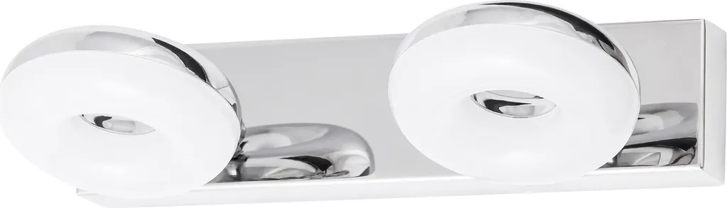 Applique LED 10W 930lm Rabalux 5717 Beata Finition Argent et Blanc