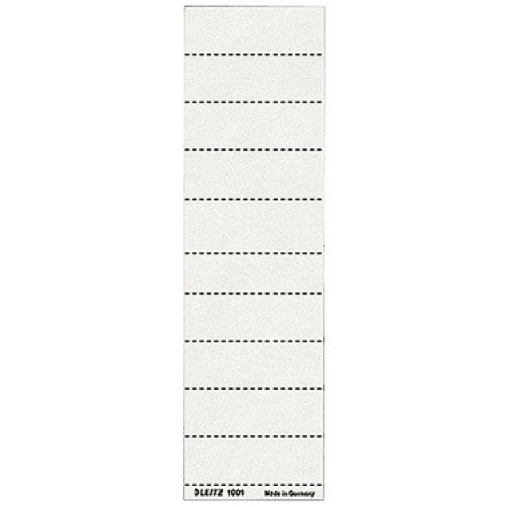 LEITZ Blanko Beschriftungsschildchen (B)60 x (H)21 mm weiß 4-zeilig 100 Stück