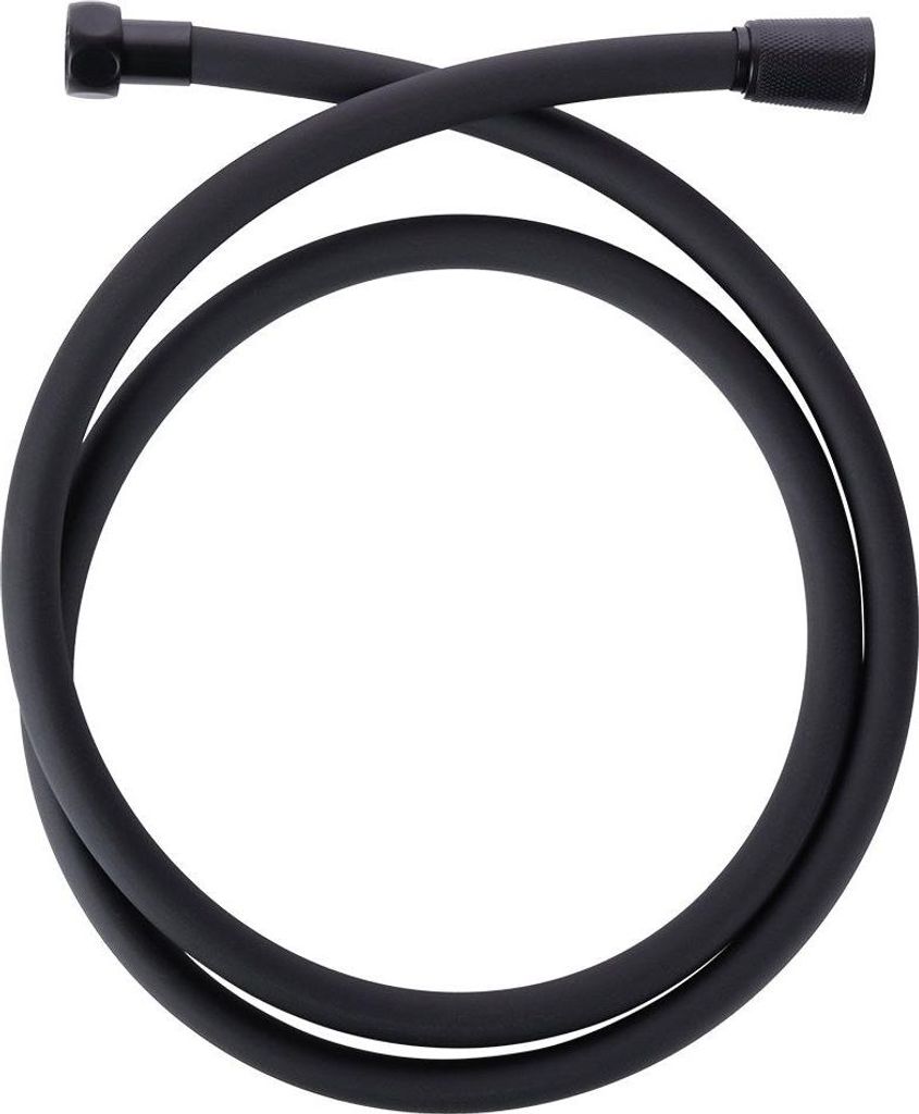 Brauseschlauch, 150 cm, Kunststoff, mattschwarz, Produktbild 