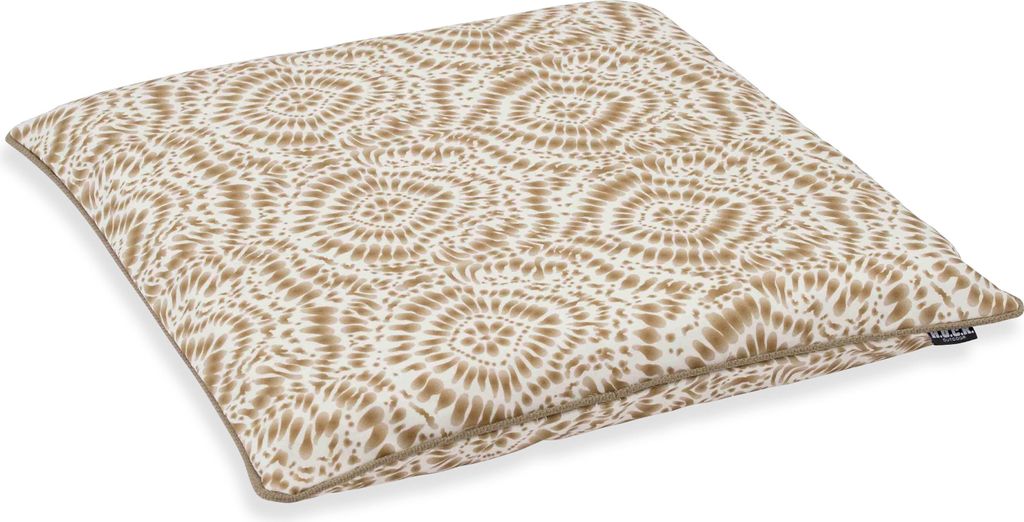 H.O.C.K. Badu Batik Steel Outdoor Sitzkissen mit Keder 45x45x6cm col. 01 natur beige