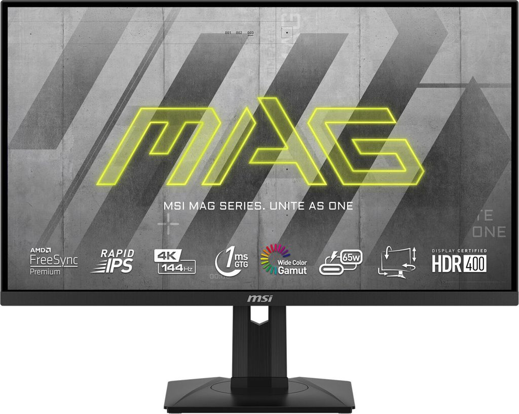 MSI MAG 274UPF 27i Rapid IPS Flat 3840x2160144HZ 1ms HDMI 2.1 3y Warranty