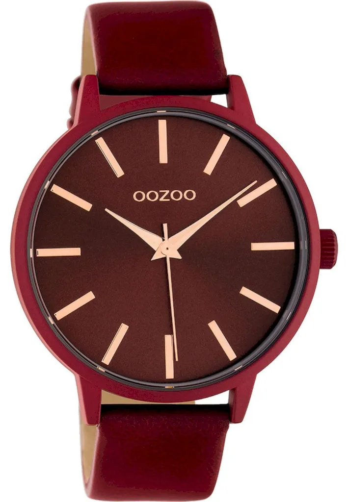 Montre femme OOZOO Timepieces rouge : Idée Cadeau Idéale et Look Chic