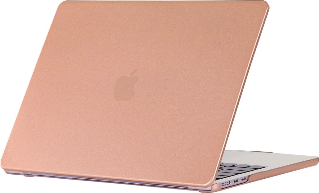 Mobigear Metallic MacBook Air 15 Zoll (2023-2025) Hardcase Hülle MacBook Case - Gold - Model A2941 / A3114 / A3241
