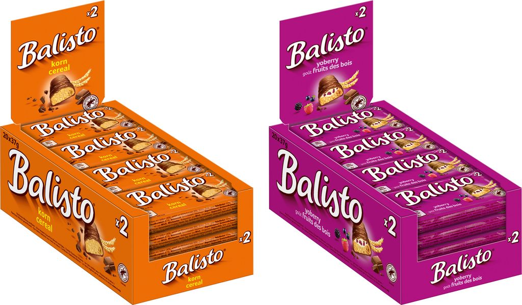 Balisto Schokoriegel | Korn & Yoberry | 2x20x35g