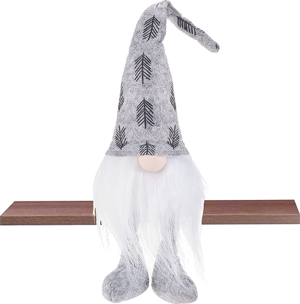 SPRINGOS Weihnachtszwerg Figur 8 x 37 cm Lange Beine skandinavischer Zwerg Zipfelmütze Weihnachtswichtel GNOME