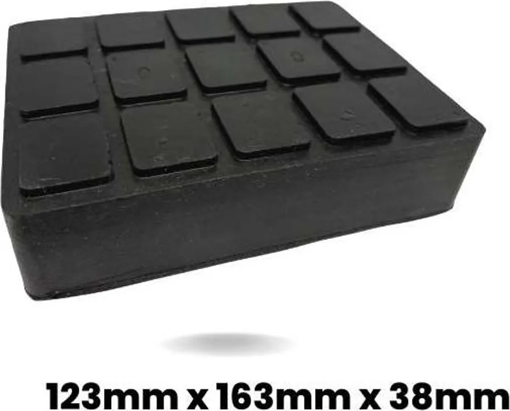 Cale en caoutchouc 123x163x38 mm pour pont élévateur automobile