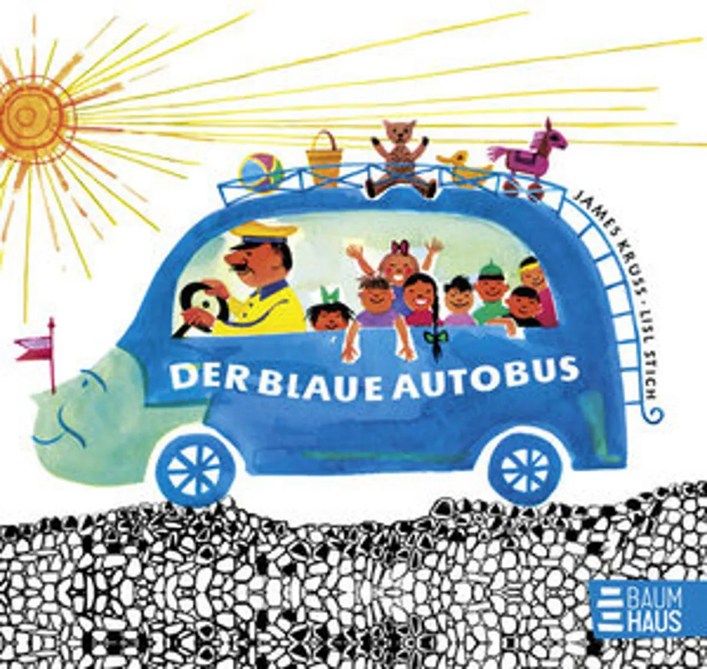 Autobus Bleu de rangement pour voitures miniatures et petits jouets vrac