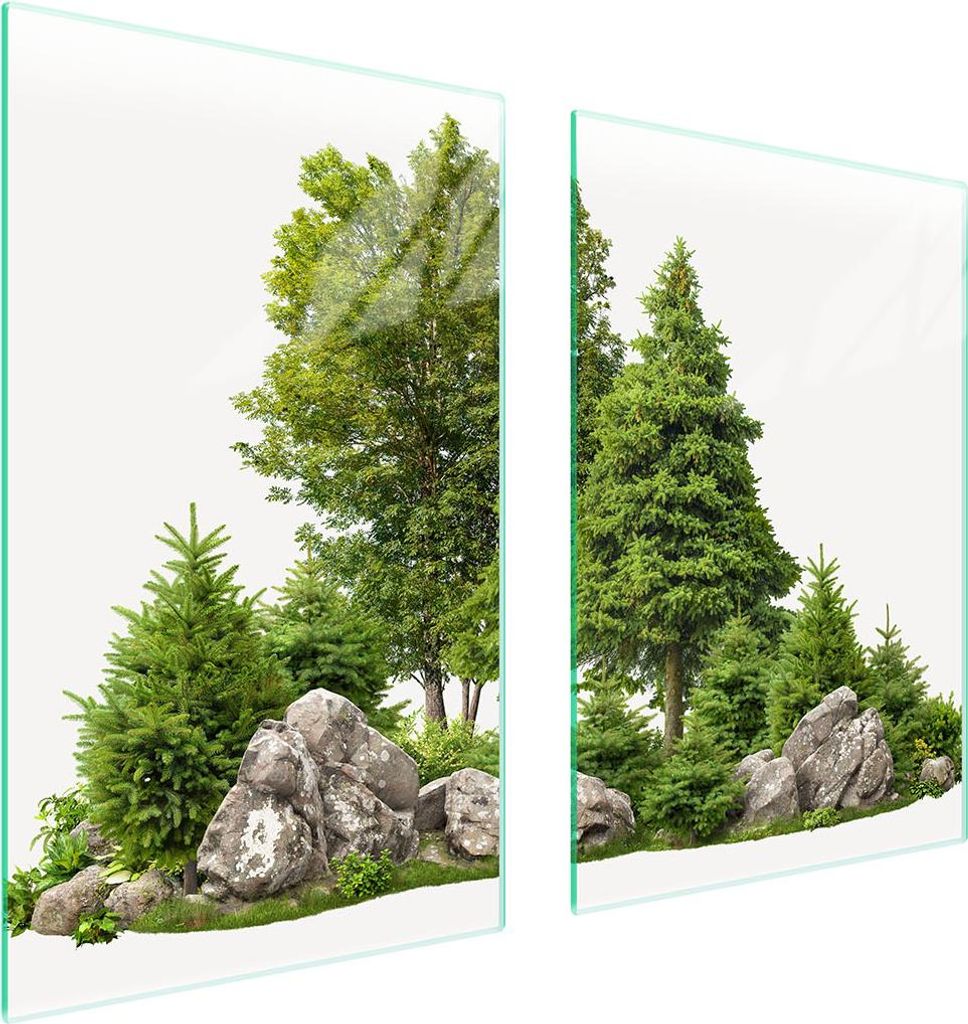 Glasschutzplatte Für Küche 65X52 Tree