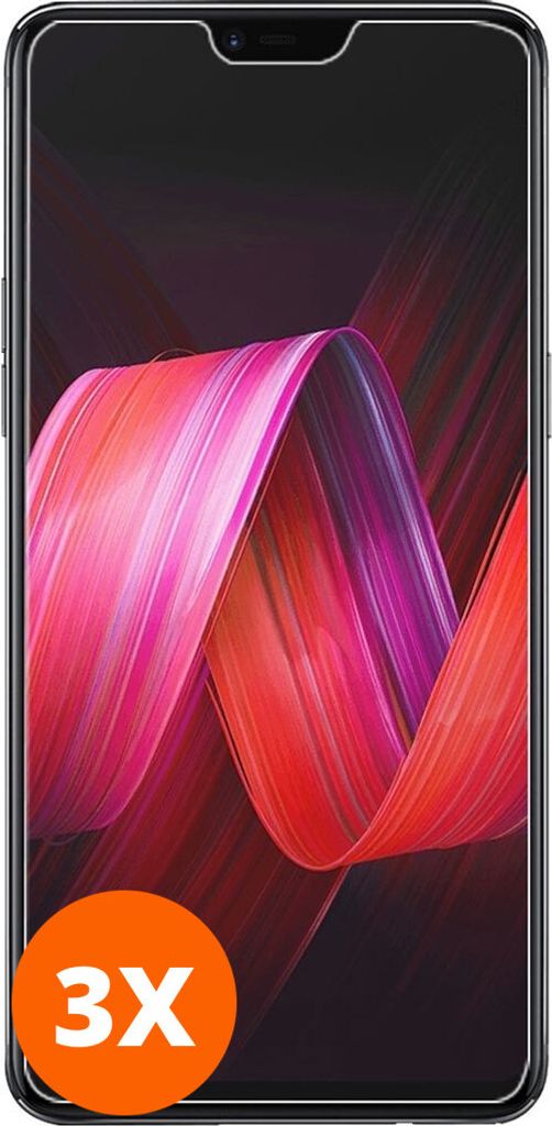 Mobigear 9.98 OPPO RX17 Pro Panzerglas Gehärtetes Glas Displayschutz - Hüllenfreundlich (3er Pack)