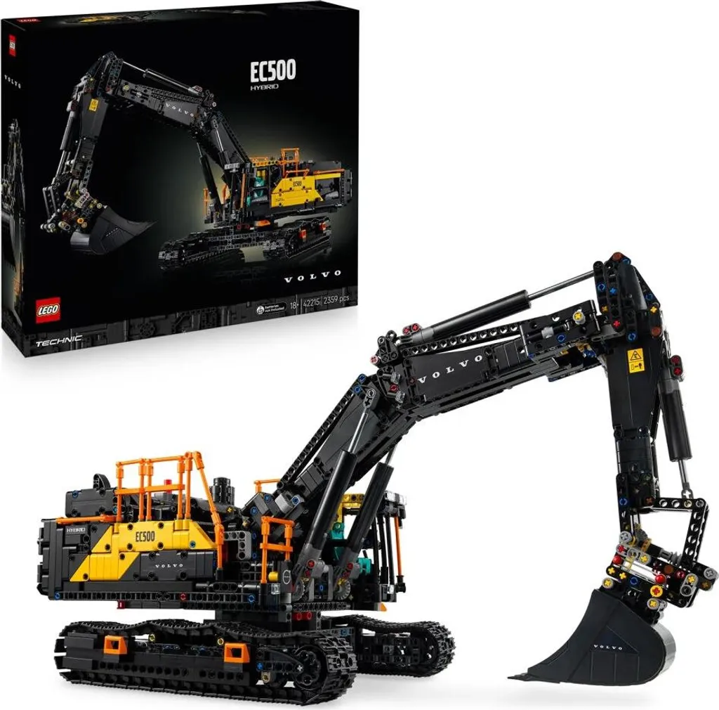 Construisez la Pelleteuse Volvo EC500 Hybrid LEGO Technic 42215 Set