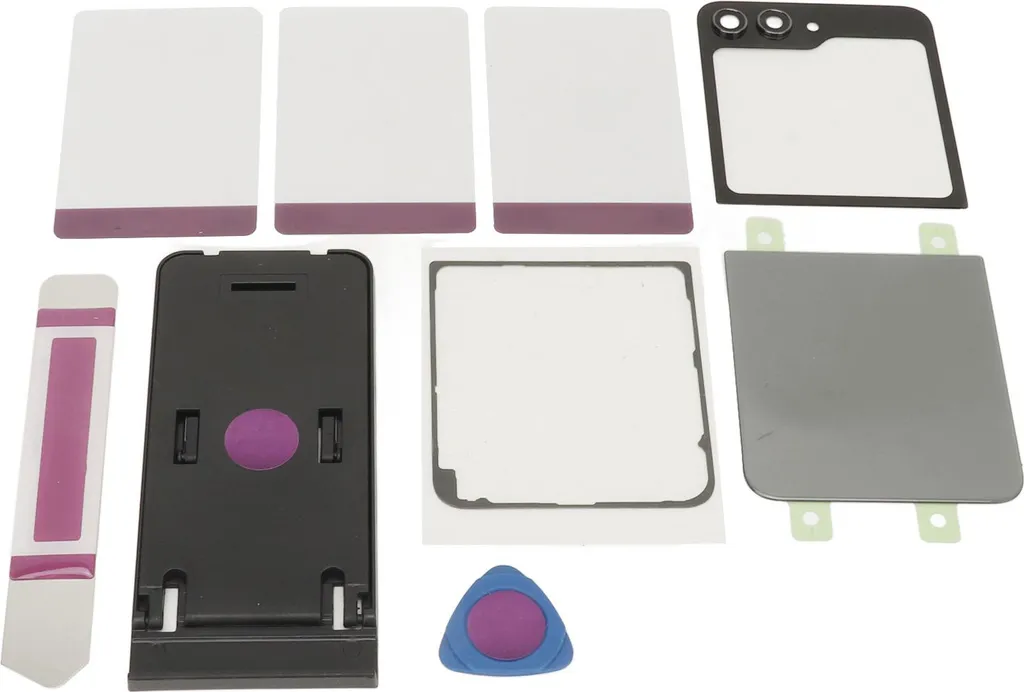 Vitre arrière cassée Z Flip 5 ? Boîtier Gris de rechange haute résistance