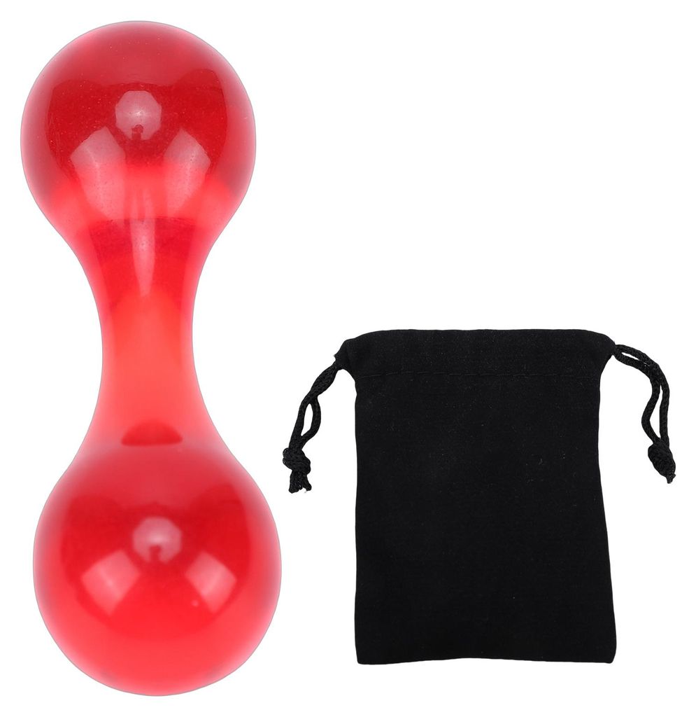 Fingerknochen-Spielzeug, Acryl, tragbar, Dekompression, Anti-Stress-Knochen, mit Aufbewahrungstasche, transparent, weinrot