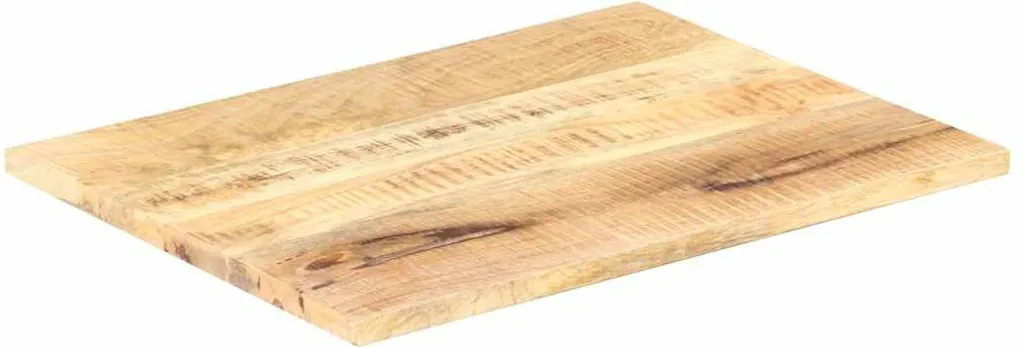 Piano del tavolo in legno massiccio di mango 25-27 mm 90x60 cm