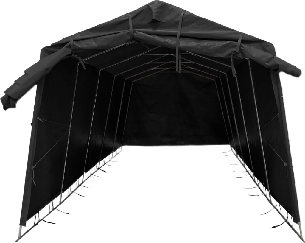 Garage pour tente Fornorth 2x3m noir - Abri de protection robuste UV