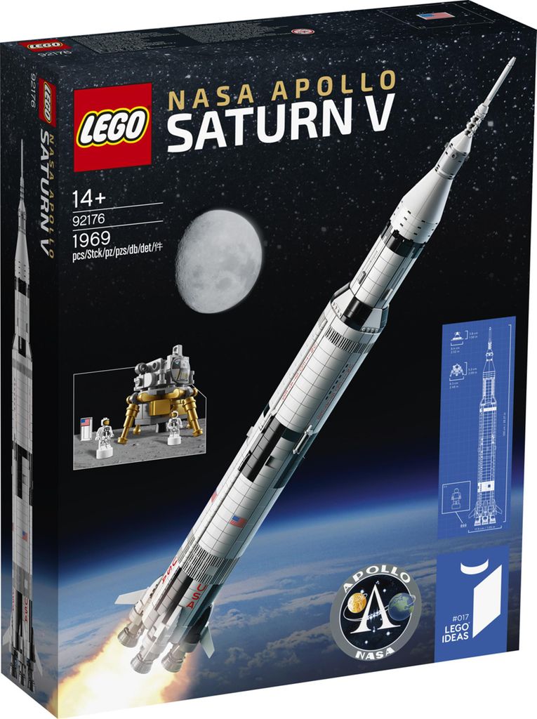 LEGO Ideas NASA Apollo Saturn V Building Set, Zestaw do Zdjęcie produktu 