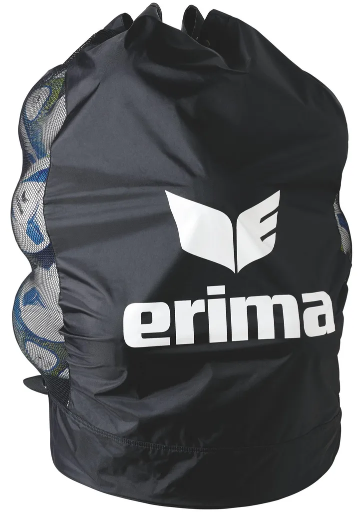 Sac à balles Erima pour 18 balles multicolore en filet résistant noir