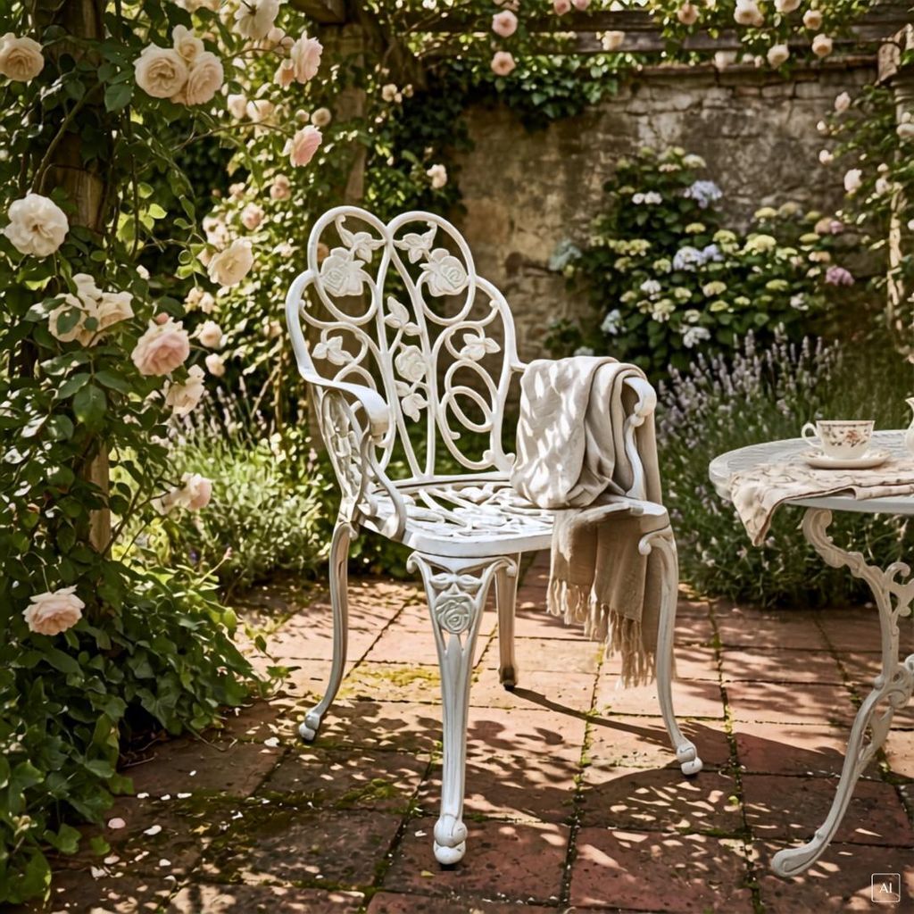 abc HOME | Gartenstuhl aus Aluminiumguss | Jugendstil | Produktbild 