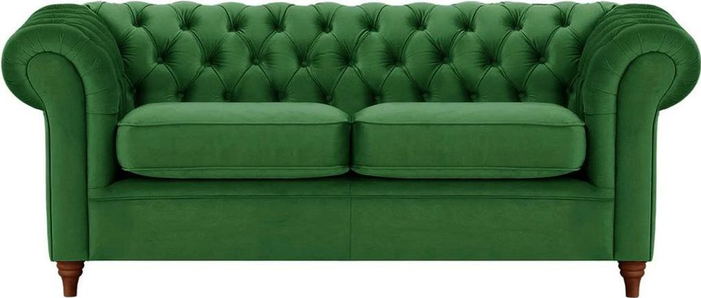 Dreisitzer-Sofa Chesterfield-Velluto 10-dark oak