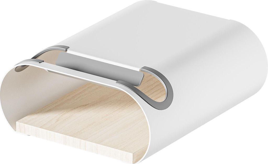 Wiltec Support mural pour vélo blanc 25,6 x 30 x 11,4 cm Image du produit 
