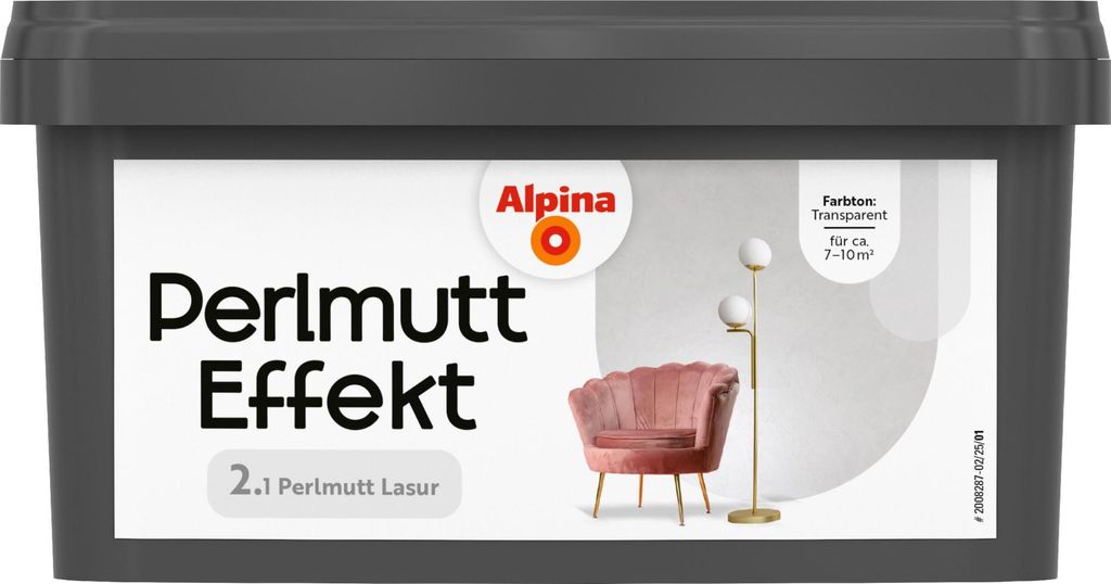 Alpina Wandfarbe Perlmutt Effekt Lasur 1 L Produktbild 