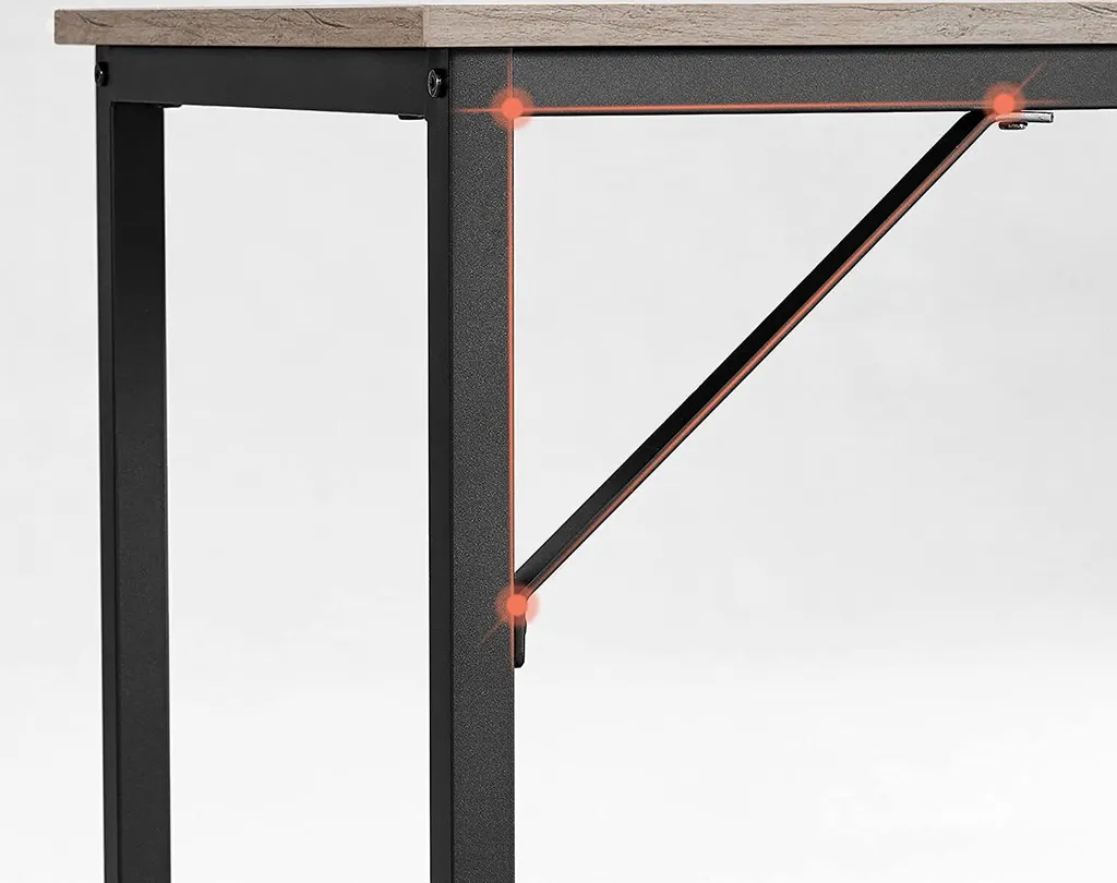 Bureau Petit Espace 80cm Greige - Solution de Travail Gain de Place - 6