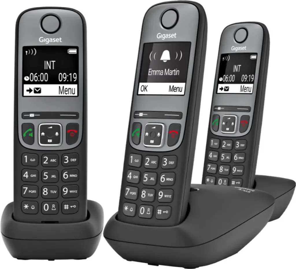 Téléphone sans fil Gigaset A705 Trio idéal pour les familles et bureaux