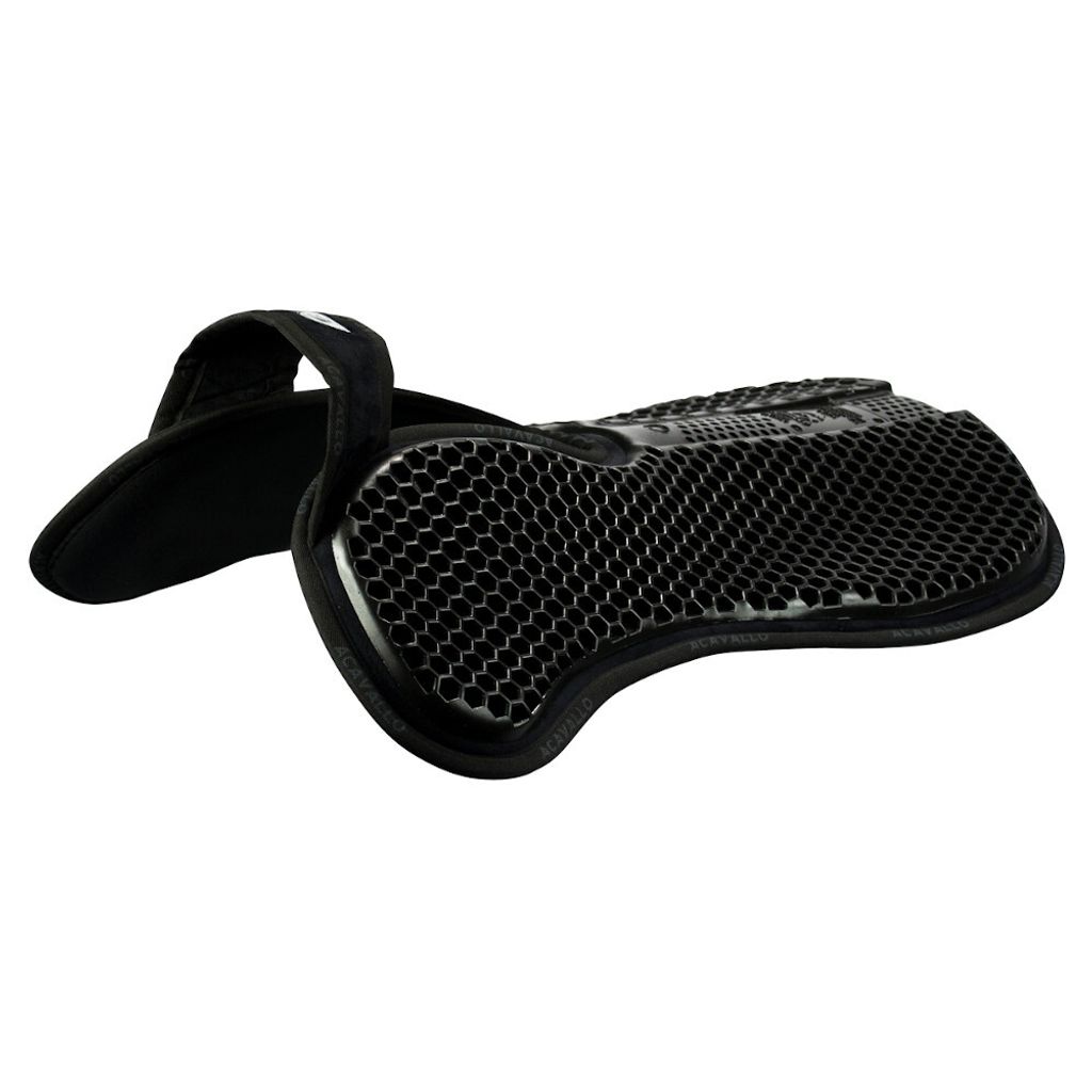Acavallo Gelpad SP WFS Suede Hexagonal Gel Flat Pad Black Onesize