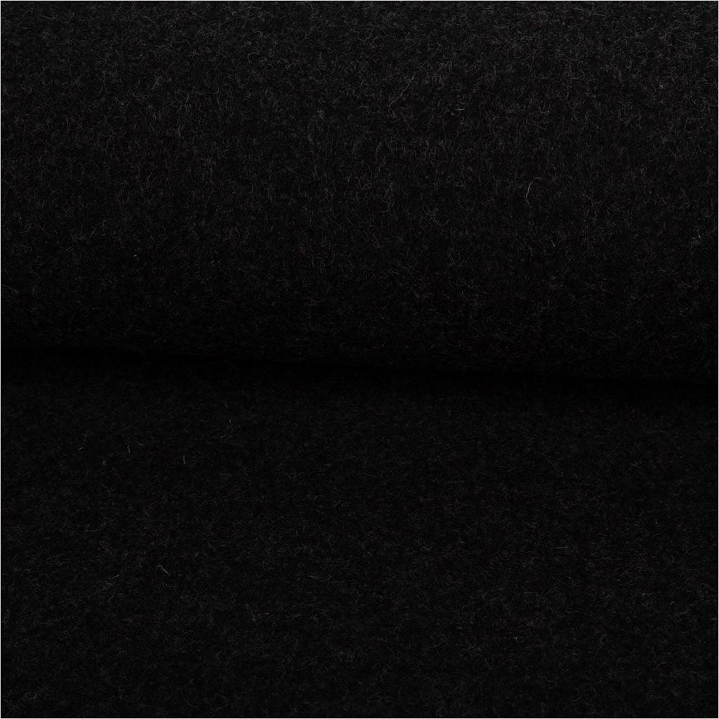 Walkloden 100% Schurwolle dunkelgrau 410 g/qm, 140 cm Breite