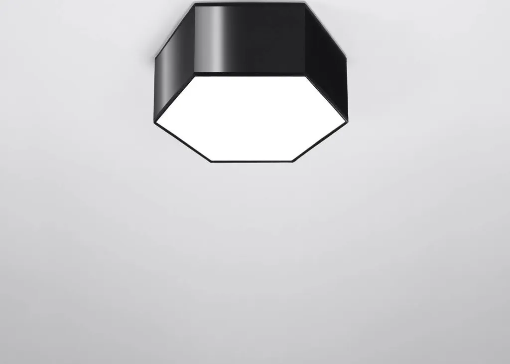 Plafoniera Professionale Sunde 13 Sollux 2xE27 Nera | IP20 - 11