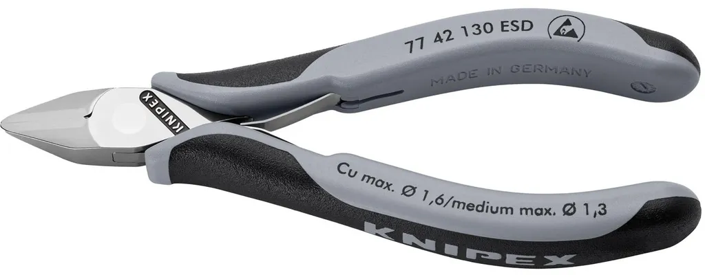 Pince coupante latérale ESD 130mm Knipex 7742130 protection décharge