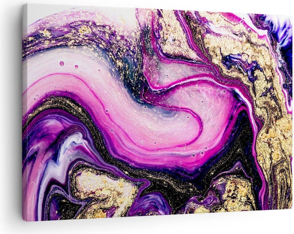 Bild auf Leinwand - Leinwandbild - Abstraktion modern - 70x50cm - Wand Bild - Wanddeko - Wandbilder - Leinwanddruck - Bilder - Kunstdruck - Wanddek...