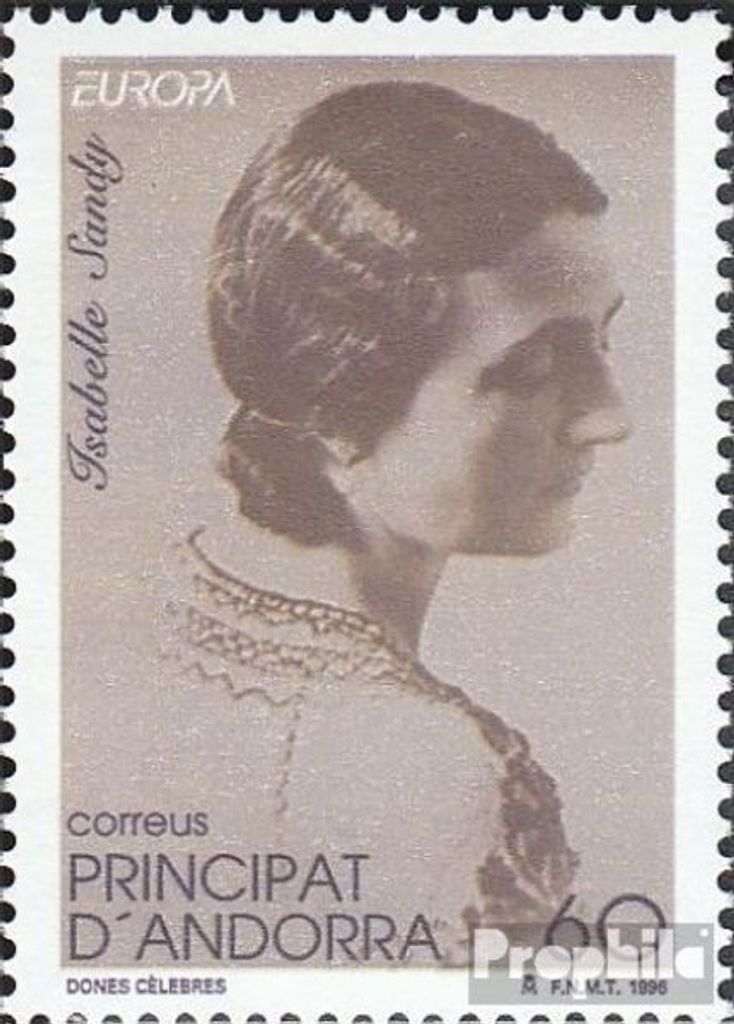 Briefmarken Andorra - Spanische Post 1996 Mi 248 (kompl.Ausg.) postfrisch Europa