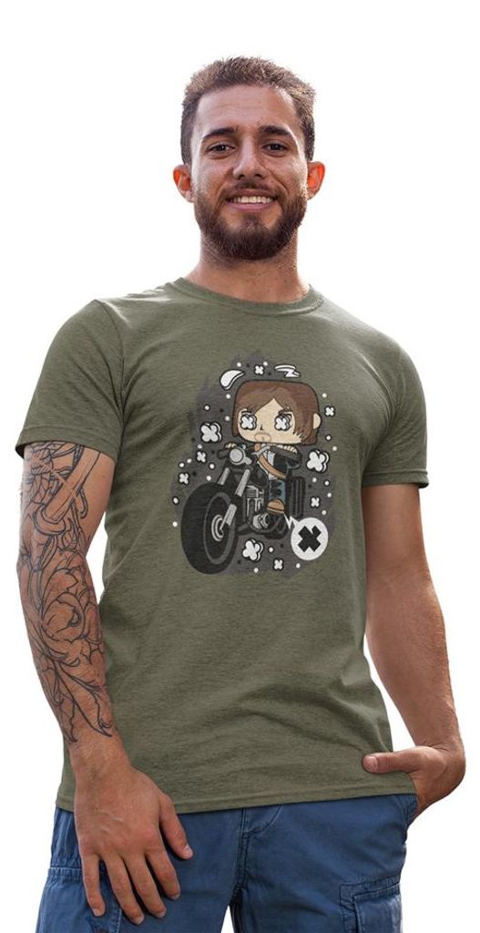 D&B Uni Polo PC00034 Daryl Dixon MilitärGrün-Größe 3XL